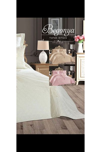baladı home ev tekstil home collection Double Lace Dowry Bedspread - King Size