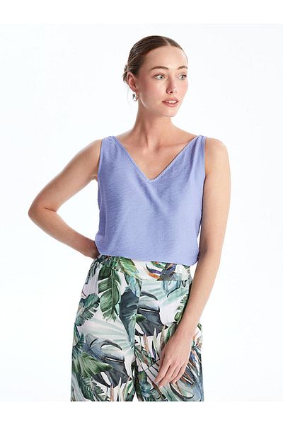 LC Waikiki LCW Women's V-Neck Blouse - Straight Cut