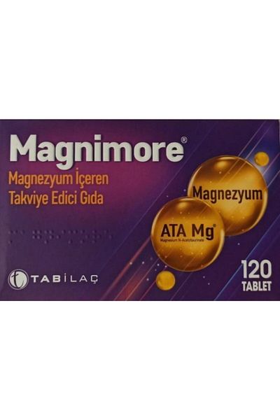 Magnimore 120 Tablets Containing Magnesium Food Supplement