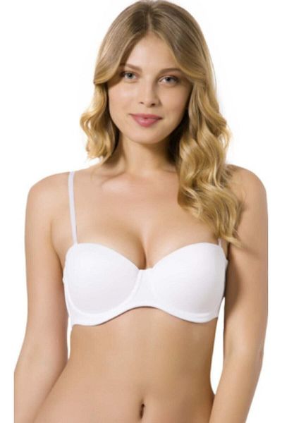 Le Jardin 7030 Elita Padded Push-up Classic Strapless Micro σουτιέν (λευκό)