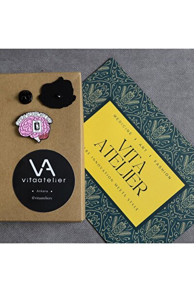 Vita Atelier Doktorlara özel tasarım broş 18- Zihin Açıklığı