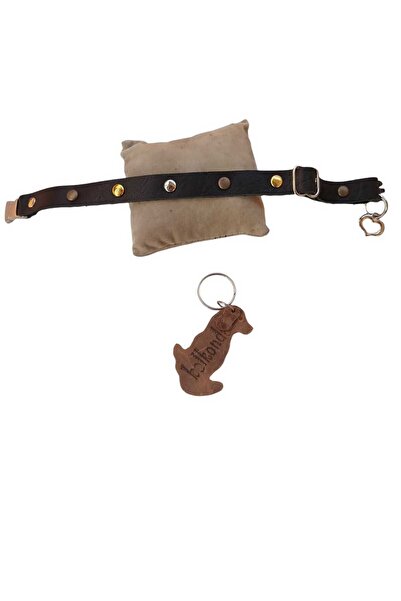 balkonda قلادة للكلاب الصغيرة من الجلد الطبيعي قابلة للتعديل مقاس 14-26 سم - ...