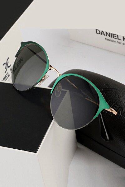 Daniel Klein Gold Yeşil Yuvarlak Oval Siyah Camlı Kadın Güneş Gözlüğü