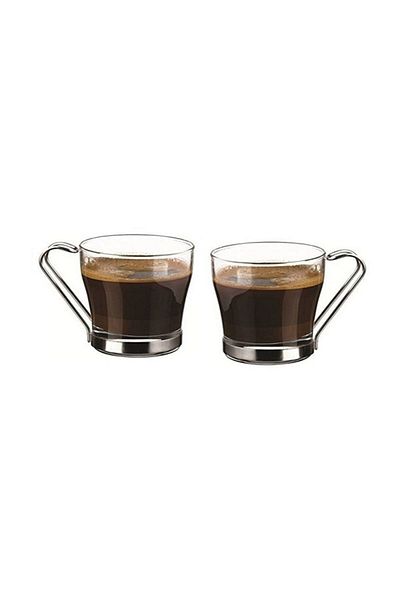 Paşabahçe Chroma 2-Piece Metal Glass with Handle 205 Cc 42665