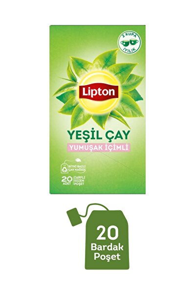 Lipton Yumuşak İçimli Yeşil Bardak Poşet Çay 20'li