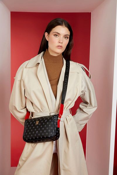 Pierre Cardin Černá dámská taška přes rameno Monogram 05PO22Y1539