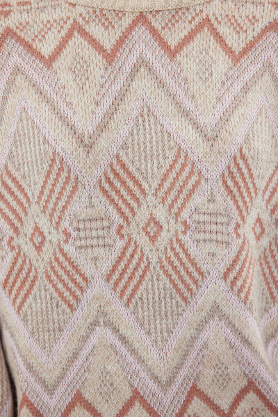 Trendyol Collection Pulover din tricot cu gât țesut moale cu modele etnice din piatră TWOAW24KZ00759