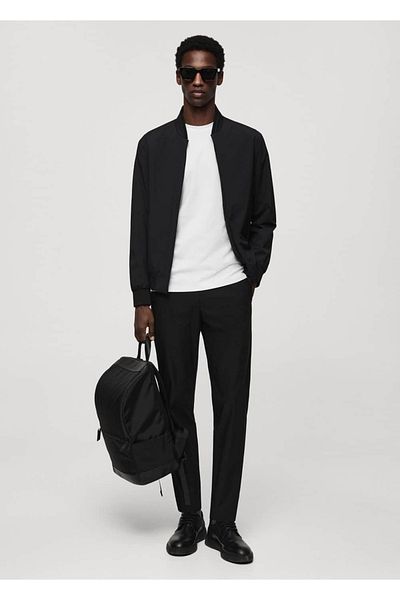 MANGO Man Stretch Water Repellent Bomber Jacket