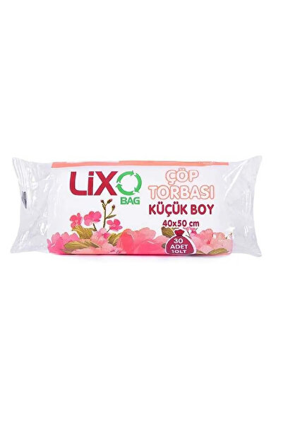 LİXO Küçük Boy Çöp Torbası 40 x 50 cm 30 Lu Rulo x 1 Paket = 30 Adet (Şeffaf)
