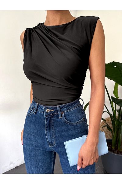 Modamorfo Sandy tričko Crew Neck Zero Sleeve