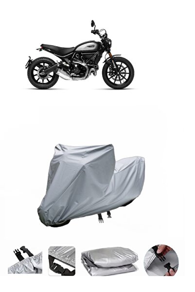 BODYGARD Ducati Scrambler Icon Dark - مشمع دراجة نارية سميك للغاية ومطابق للح...