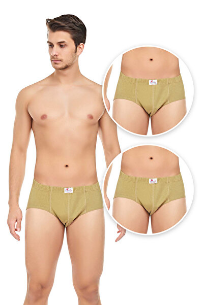 CENNETOĞLU Men's 3-Piece Combed Cotton Slip Panties