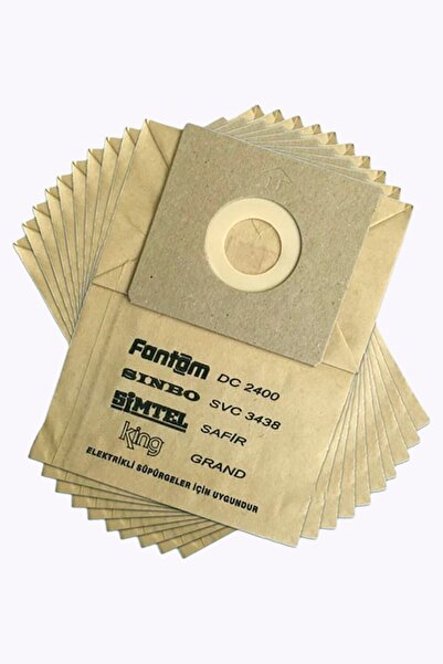 optream Sinbo Svc 3466 - 10 أكياس غبار ورقية متوافقة