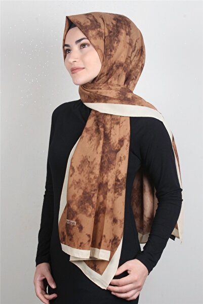 Cardion Medine Desenli Şal 1804-1 Kahve
