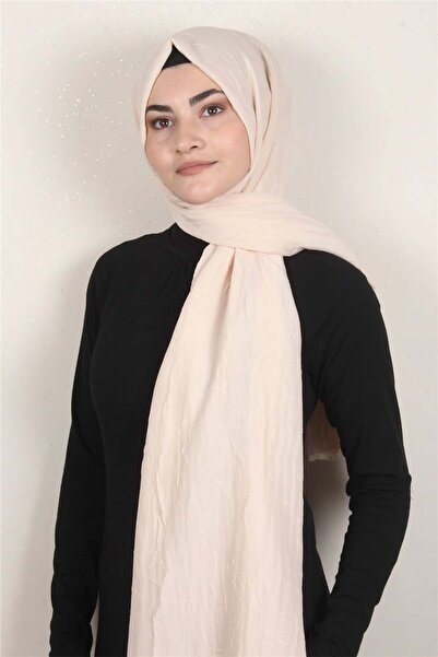 Eşarppark Bambu Kraşlı Şal 2724-10 Kemik