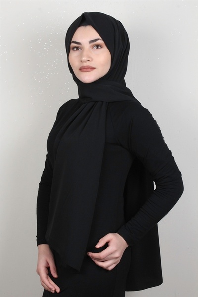 Eşarppark Medine Ipeği Şal 1366-20 Siyah