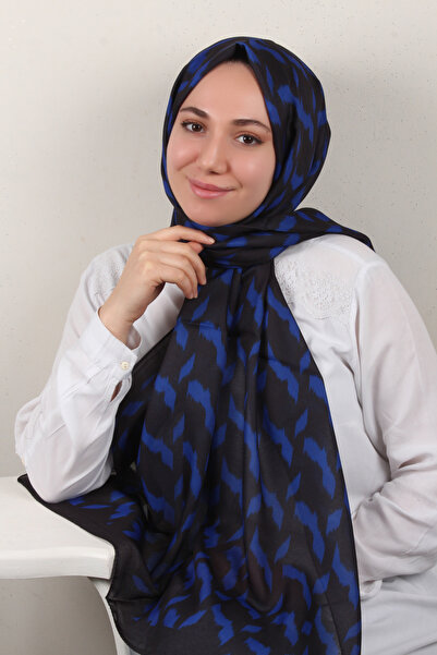 Eşarppark Soft Touch Şal 2776-17 Gece Mavisi