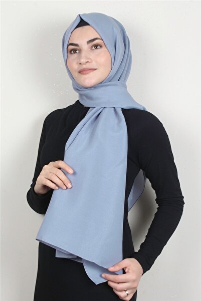 PİRAMİT Simli Medine Şal 1365-11 Buz Mavisi