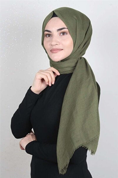 Eşarppark Comfort Pamuk Şal 2722-46 Koyu Haki