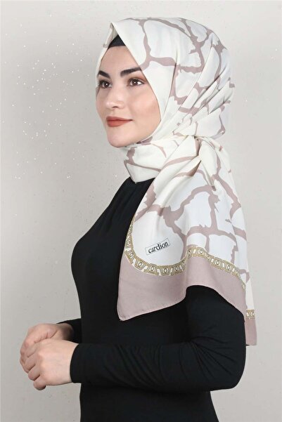 Cardion Medine Desenli Şal 1826-9 Bej