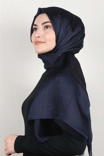 PİRAMİT Diamond Janjan Shawl 2727-22 Navy Blue