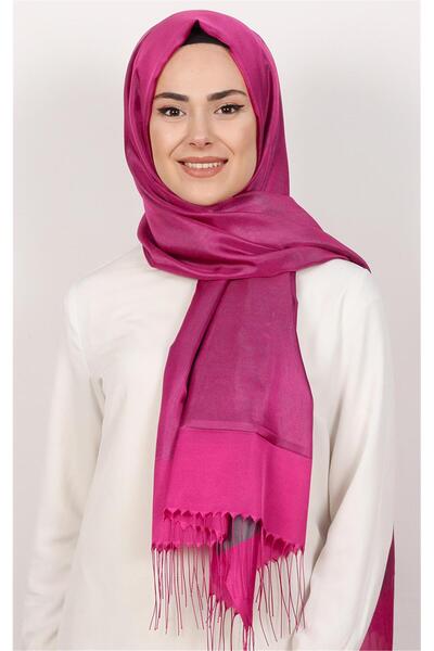 Eşarppark Prenses Tül Şal 2808-7 Pembe-Yeşil