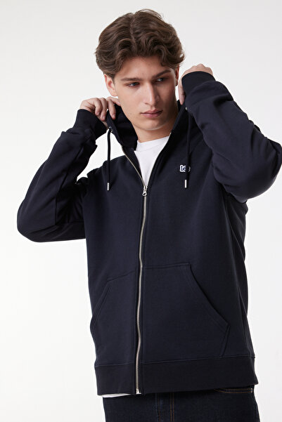 Lee Regular Fit Normal Kesim %100 Pamuk Kapüşonlu Tam Fermuarlı Sweatshirt