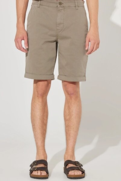Lee Regular Fit Normal Kesim Normal Bel Haki Esnek Şort