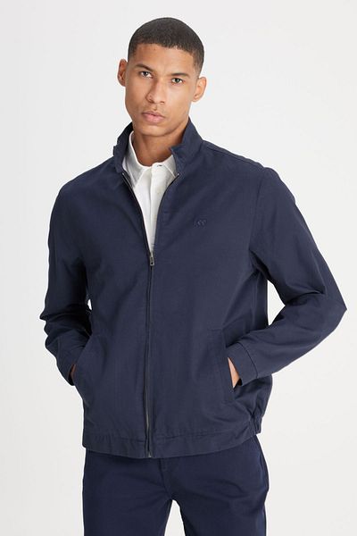 Lee Μπουφάν Regular Fit Normal Cut 100% βαμβακερό Navy Blue