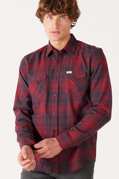 WRANGLER Regular Fit Normal Cut 100% Cotton Long Sleeve Shirt