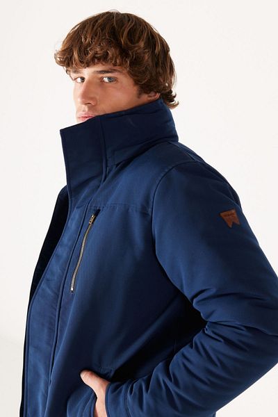 WRANGLER Marineblauer Parka mit normaler Passform und normaler Passform