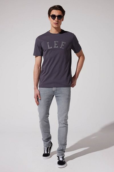 Lee Τζιν Τζιν Luke Slim Fit Slim Fit Κανονική μέση γκρι Stretch