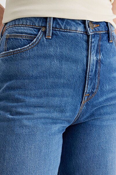 Lee Regular Fit Croială obișnuită Talie înaltă Picior spaniol 100% bumbac Stella A Line Blugi blugi