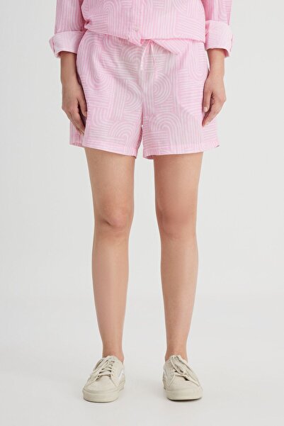 Lee Loose Fit Rahat Kesim Normal Bel %100 Pamuk Pembe Şort
