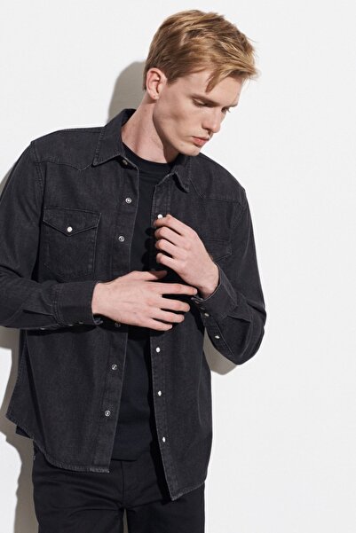 WRANGLER Regular Fit Normal Kesim %100 Pamuk Denim Gömlek