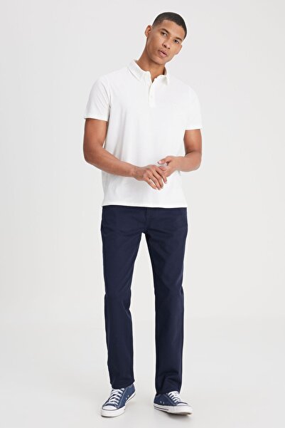 Lee Regular Fit Normal Kesim Normal Bel Dar Paça %100 Pamuk Lacivert Jogger Pantolon