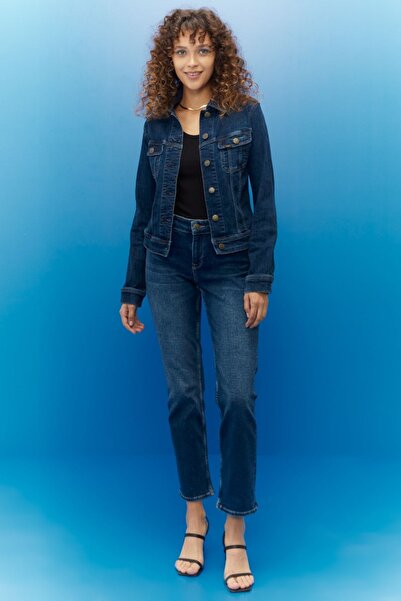 Lee Slim Fit Dar Kesim Denim Kot Ceket