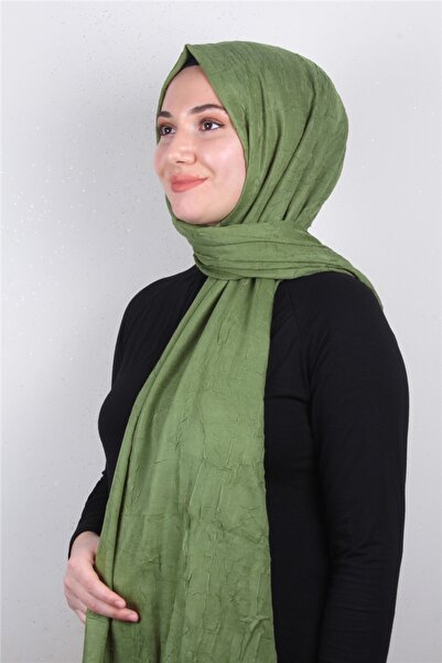 Eşarppark Bambu Kraşlı Şal 2724-107 Haki