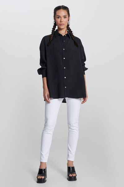 Lee Loose Fit Relaxed Fit Black Shirt