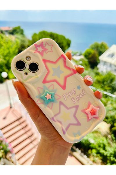 Go Aksesuar حافظة سيليكون متوافقة مع هاتف Iphone 14 Plus و15 Plus مع تصميم لعبة ثلاثية الأبعاد لحماية الكاميرا