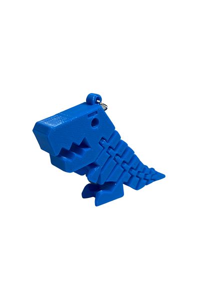 Tesseract Blue Movable TREX Keychain