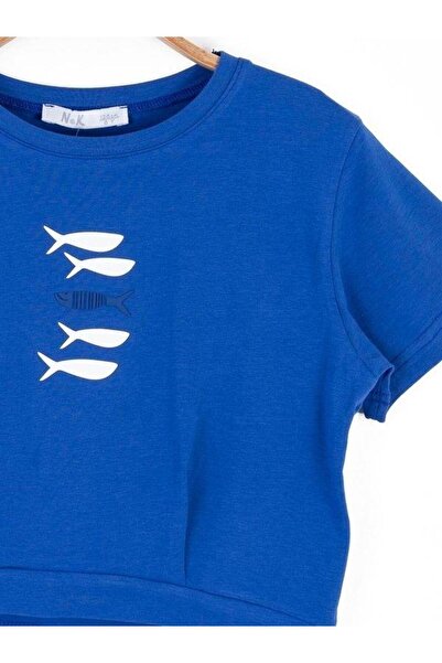 NK Κοριτσίστικο μπλουζάκι με σχέδιο ψαριού