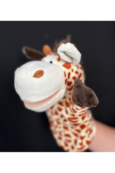 Rubi Plush Donkey Elephant Frog Crocodile Giraffe Lamb Cow Duck Toy Hand Puppet - Moving Mouth