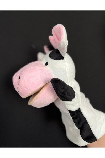 Rubi Plush Donkey Elephant Frog Crocodile Giraffe Lamb Cow Duck Toy Hand Puppet - Moving Mouth