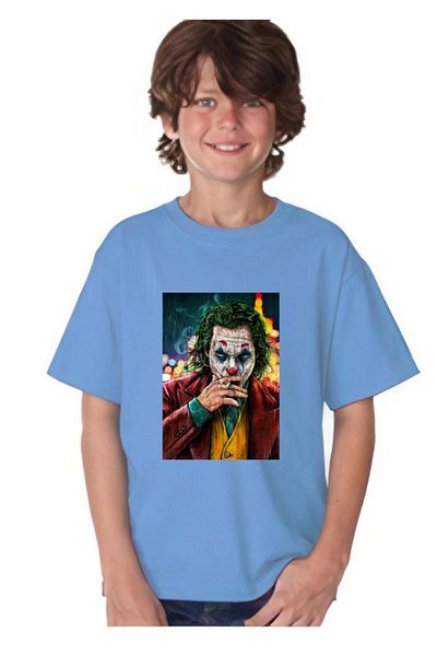 Evomind Tricou unisex pentru copii cu imprimeu Joker