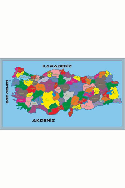 SIRADIŞI REKLAM 70*40 CM VINIL IMPRIMARE HARTA TURCIA PROVINȚI