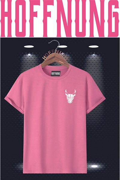 HOFFNUNG Unisex Big Ox Printed Oversized T-Shirt - Women and Men, Short Sleeve