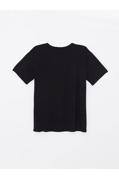 LC Waikiki Γυναικείο T-Shirt LCW - Crew Neck, εμπριμέ, κοντομάνικο