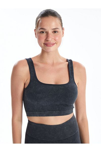 LC Waikiki LCW Women's Crop U-Neck Straight Cut