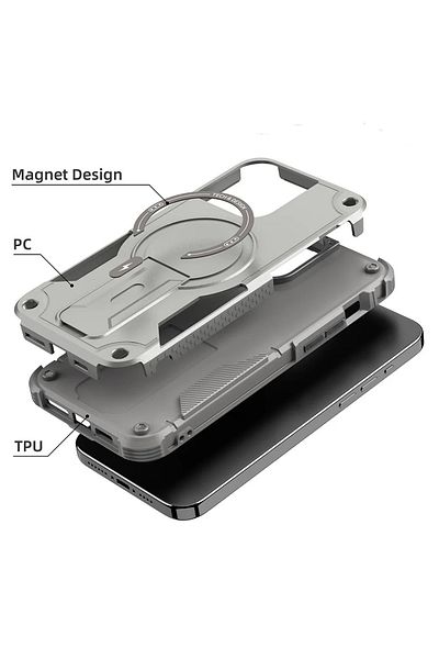 OSG حافظة متوافقة مع هاتف iPhone 15 Plus و14 Plus ممتصة للصدمات بتصميم أنيق مع إطار كاميرا